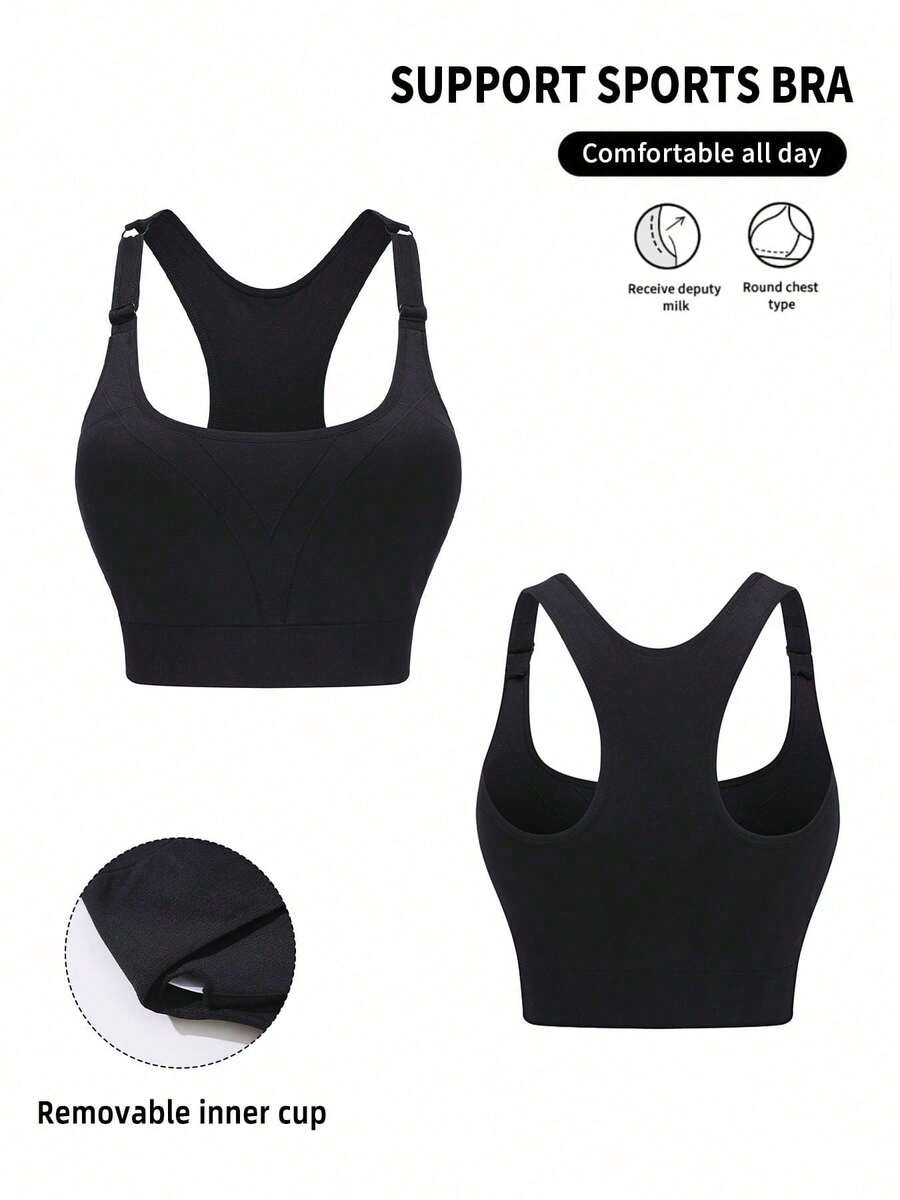 Seamless Ribbed Workout Tank Top - 1 Peça Top Cropped Esportivo Preto