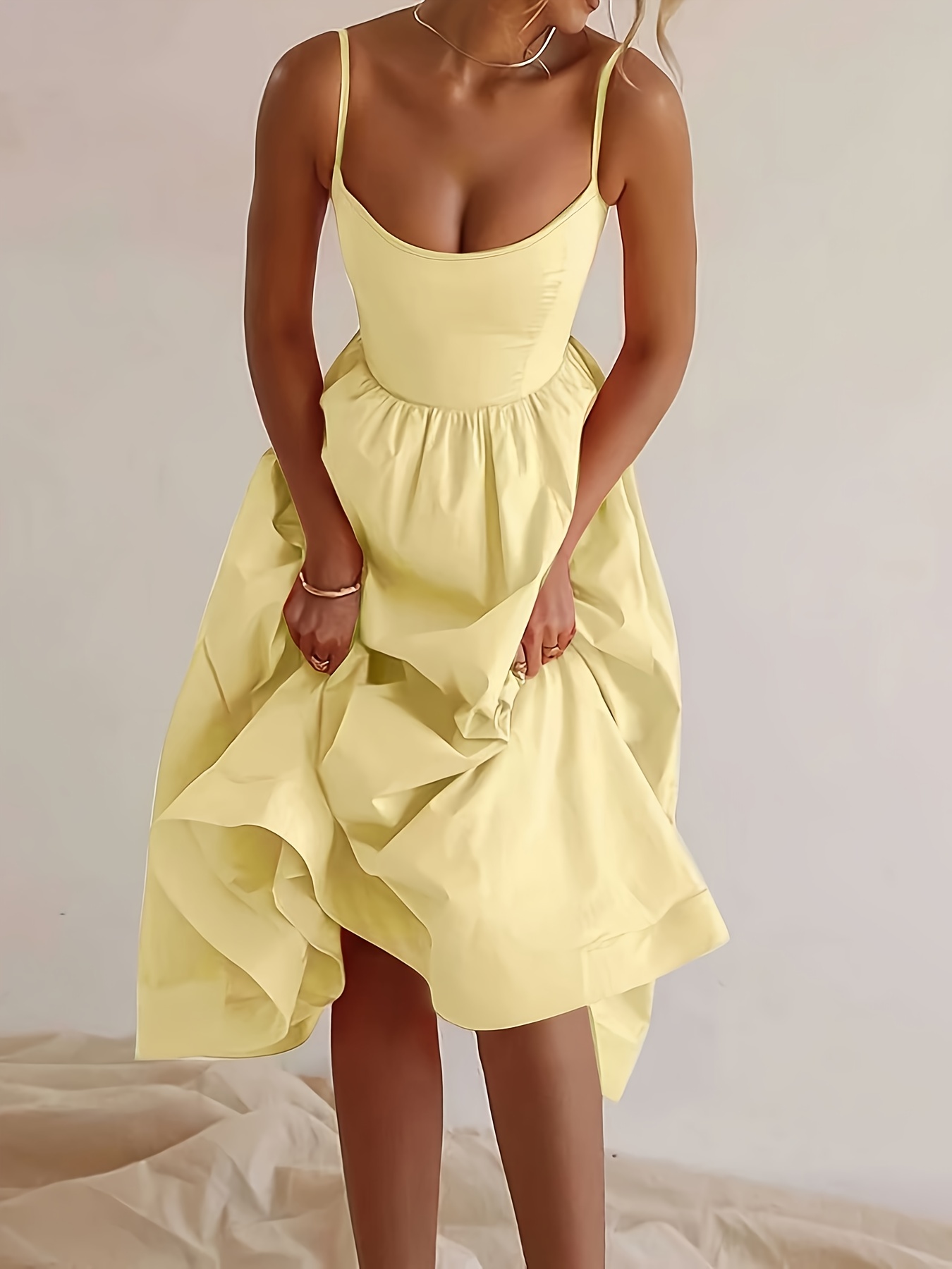 French Vintage Floral Midi Dress - Vestido Feminino Elegante e Moderno de