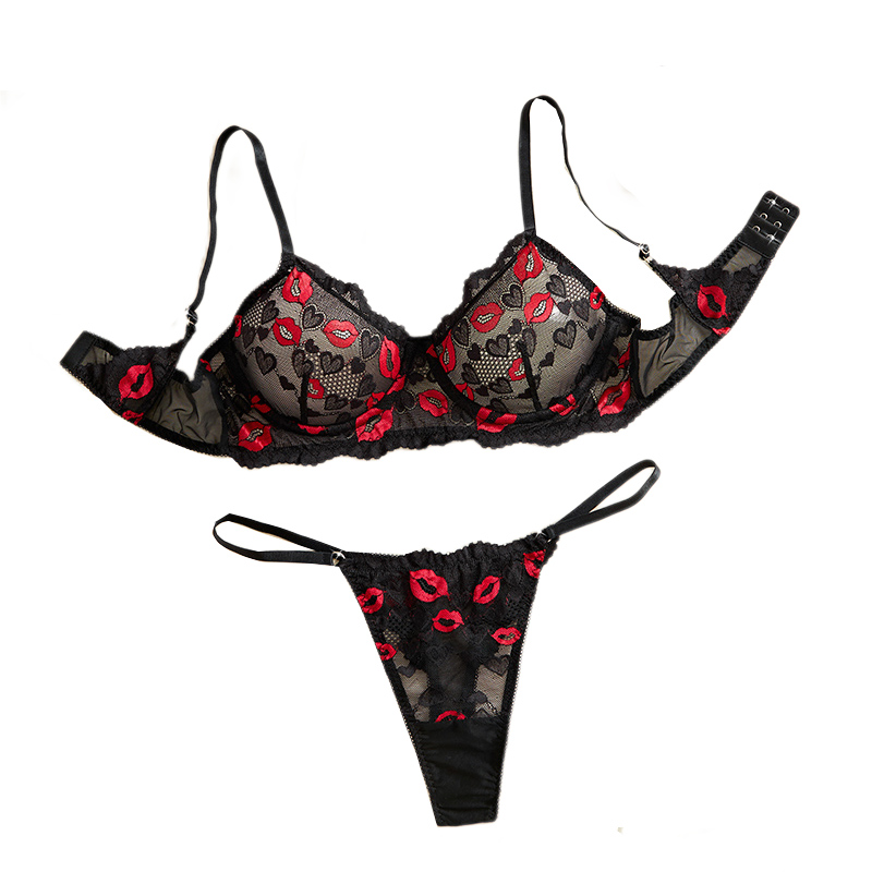 Lingerie - Conjunto de lingerie sexy com renda