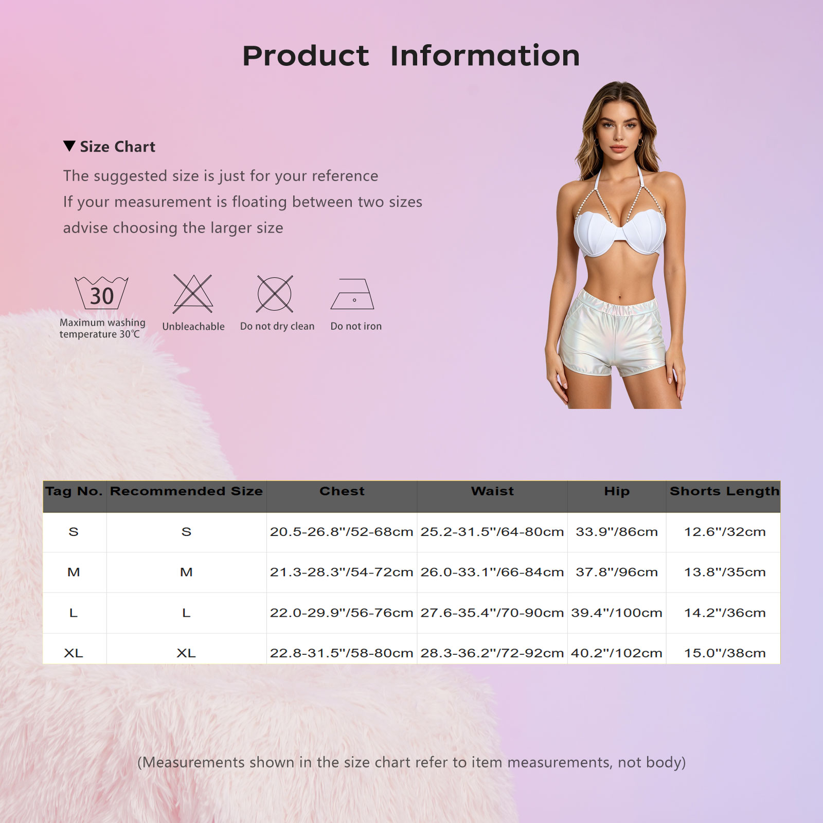 Tops - Conjunto de tankini feminino metálico brilhante,