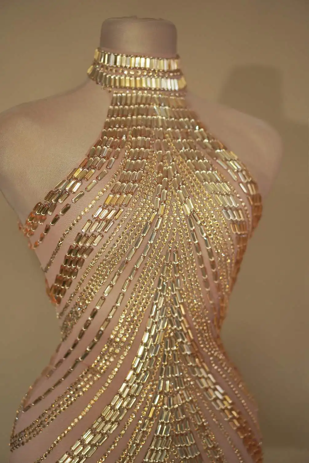 Sparkly Rhinestone Club Party Dress - Vestido Brilhante para Mulheres com Strass,