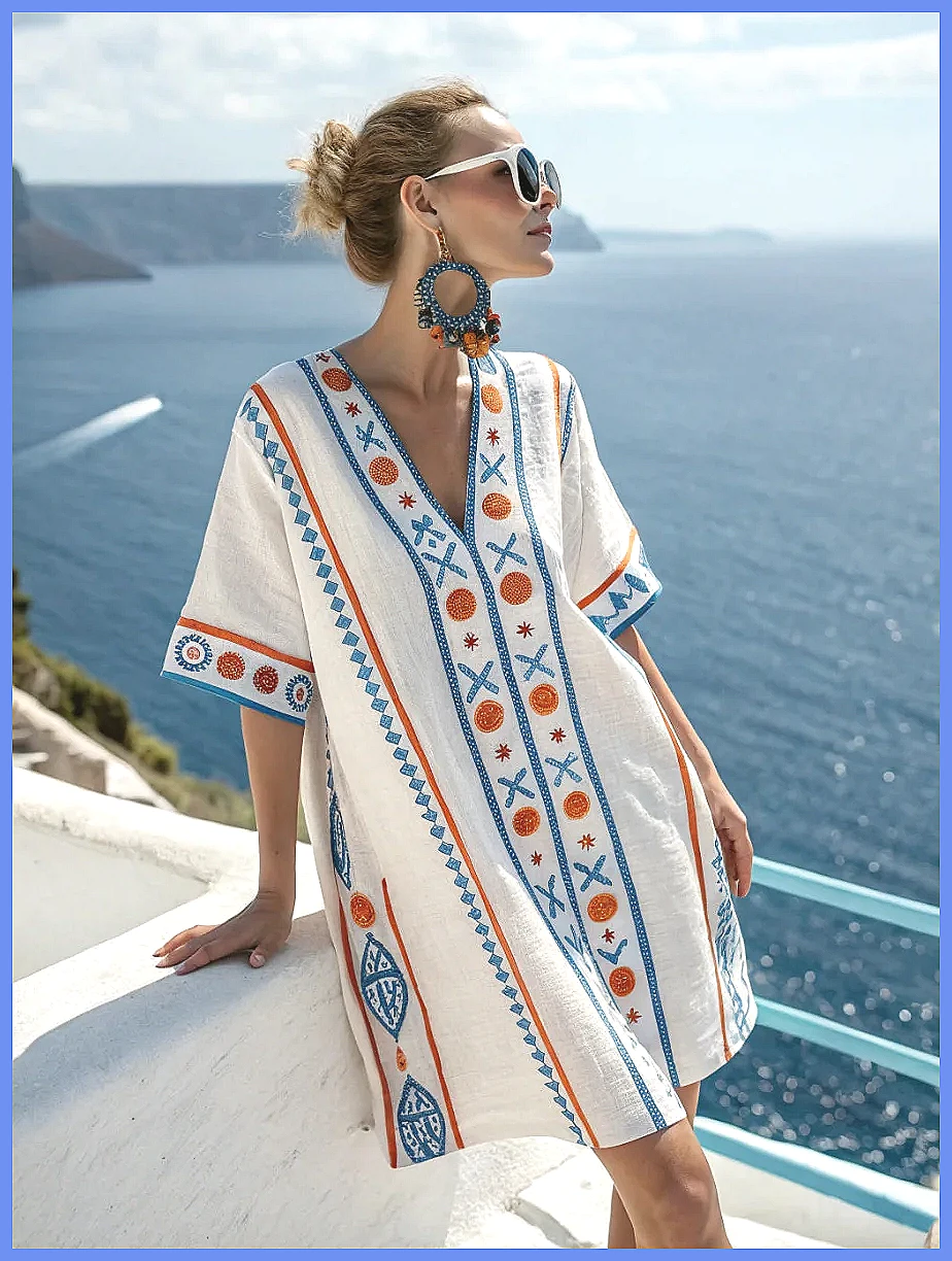 Vestido de Praia Solto com Est - Dresses avaliação e preço