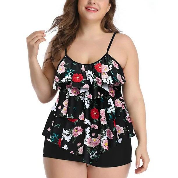 Tankini Feminino com Estampa F - Tops avaliação e preço