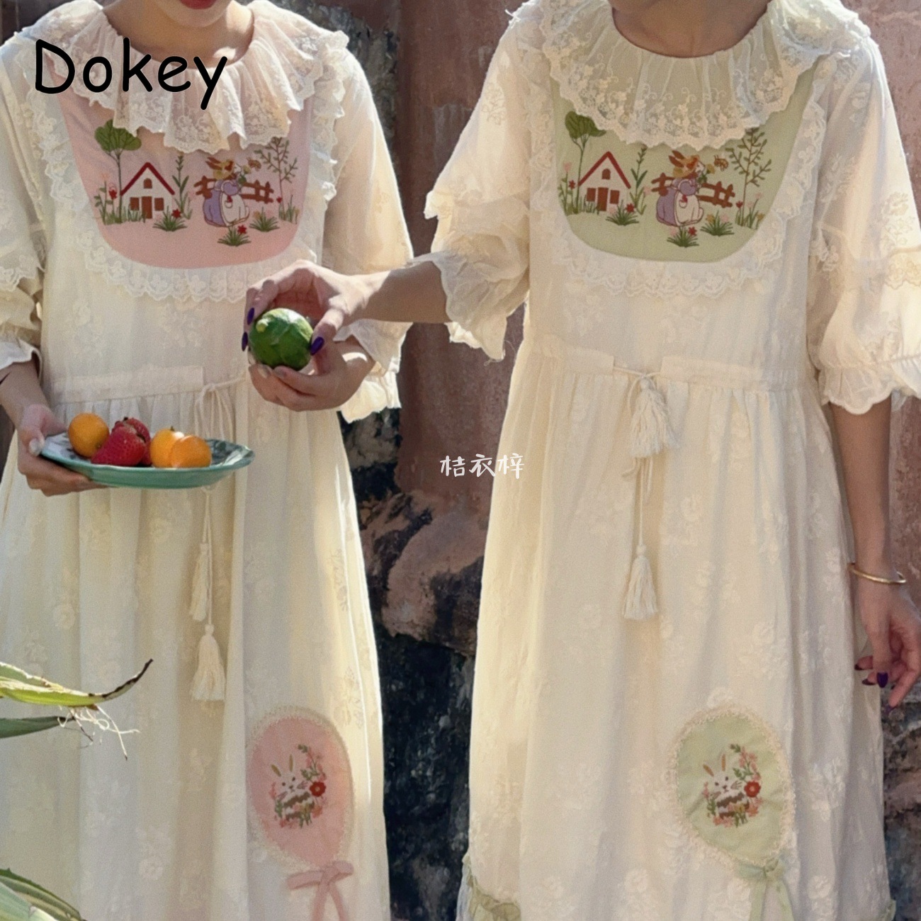 Vestido Midi Vintage com Borda - French Vintage Floral Midi Dress avaliação e preço
