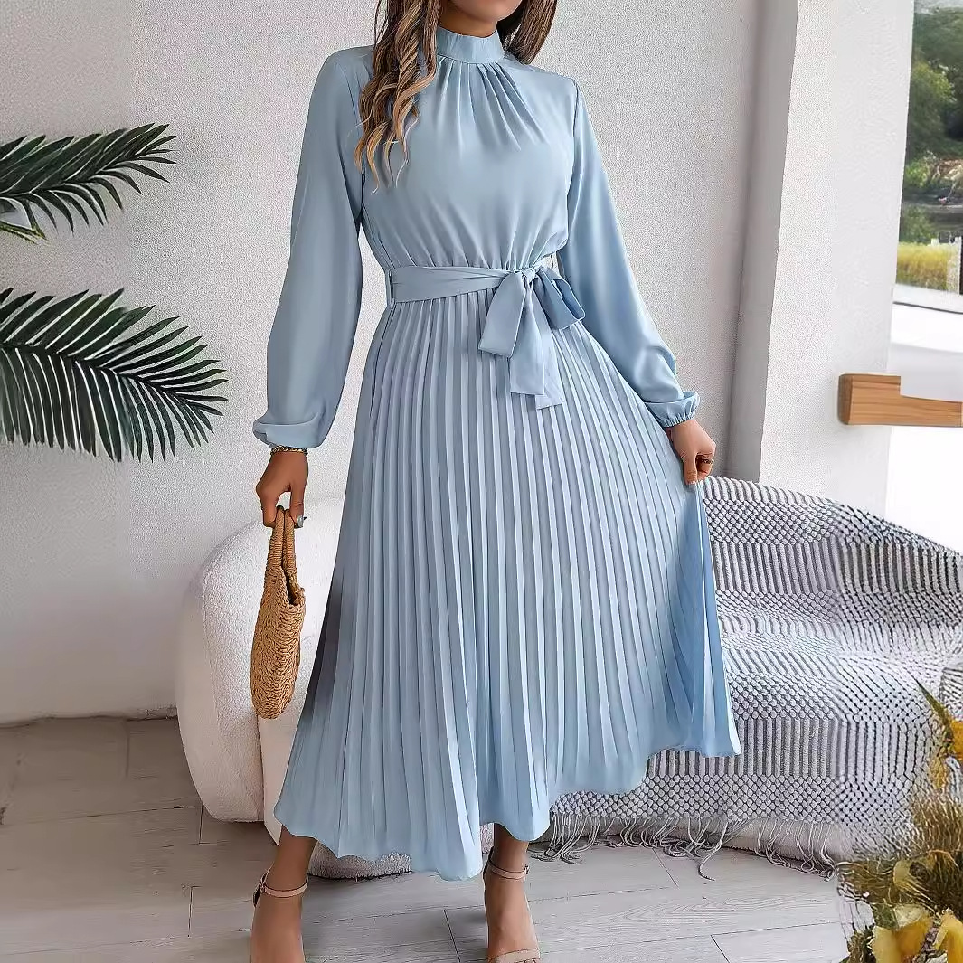 2025 elegante manga longa moda - French Vintage Floral Midi Dress avaliação e preço