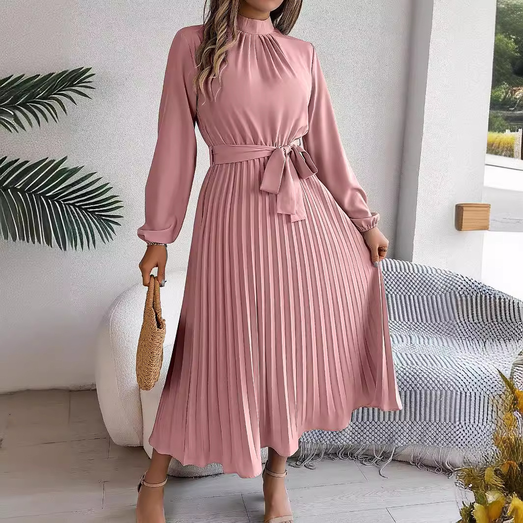 2025 elegante manga longa moda - French Vintage Floral Midi Dress avaliação e preço