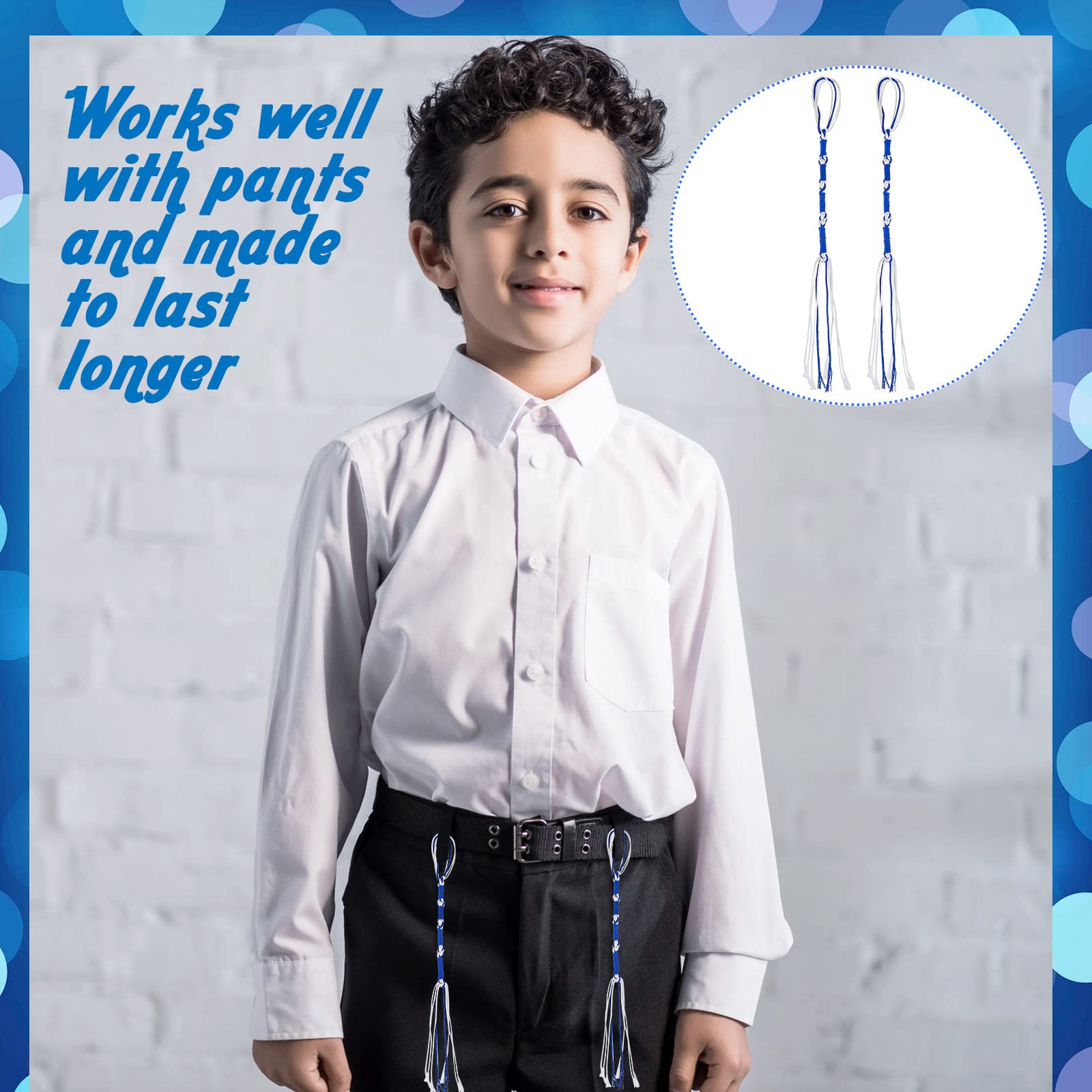 8/16 Peças Franjas Tzitzit Heb - Jeans avaliação e preço