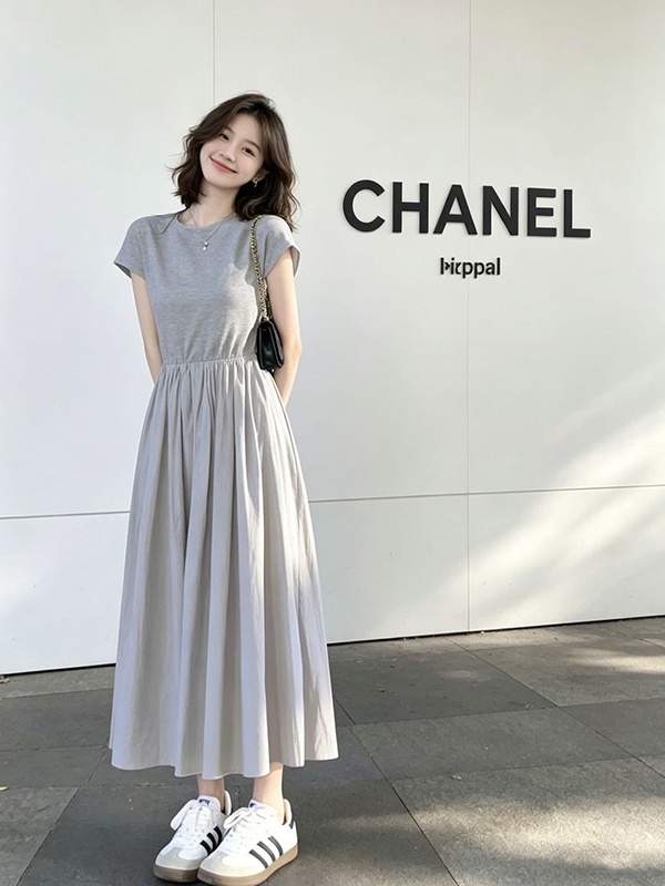 Vestido Feminino Plus Size Est - Korean Style A Line Shirt Dress avaliação e preço