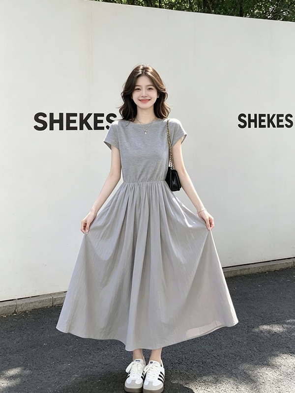 Vestido Feminino Plus Size Est - Korean Style A Line Shirt Dress avaliação e preço