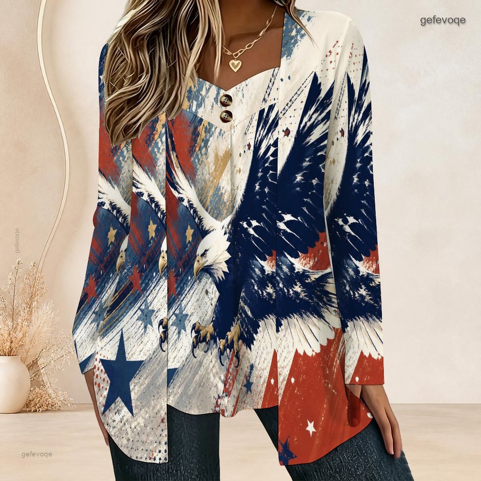 Blusa Feminina Falsa de Duas P - Blouses avaliação e preço