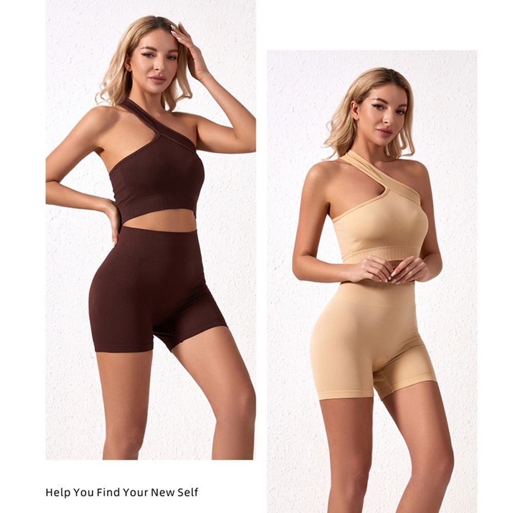 2 pçs casual sem costura conju - Seamless Ribbed Workout Tank Top avaliação e preço