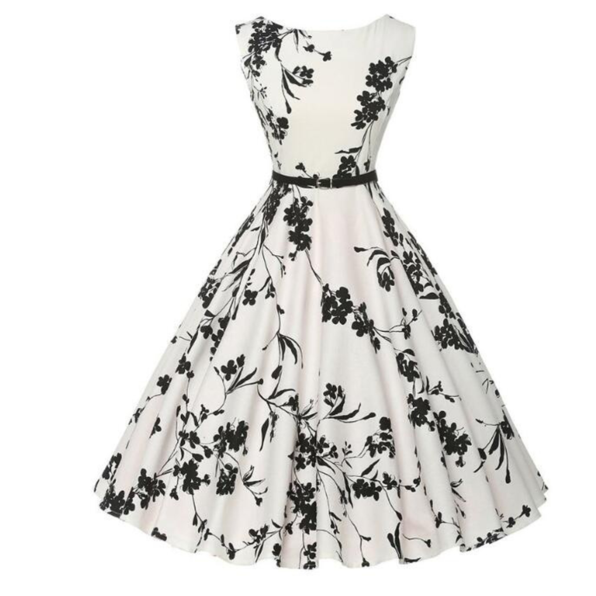 Vestidos de verão vestido roup - French Vintage Floral Midi Dress avaliação e preço