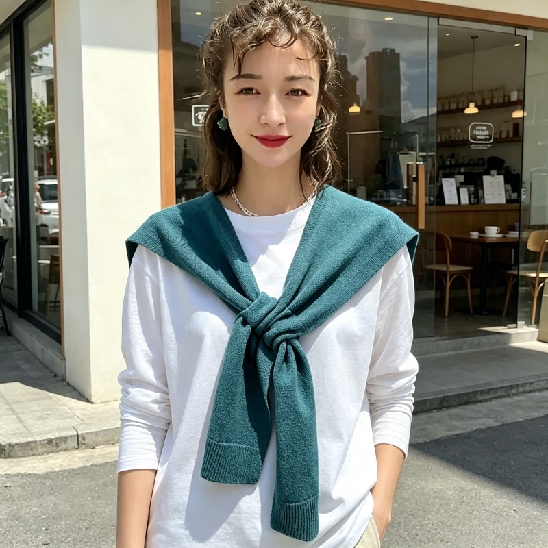 Xale de Tricô para Mulheres, C - Blouses avaliação e preço