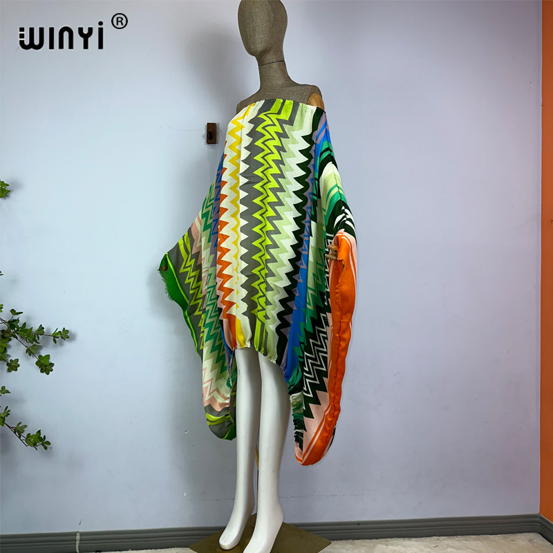 WINYI Vestidos Maxi Femininos  - Boho Summer Beach Maxi Dress avaliação e preço