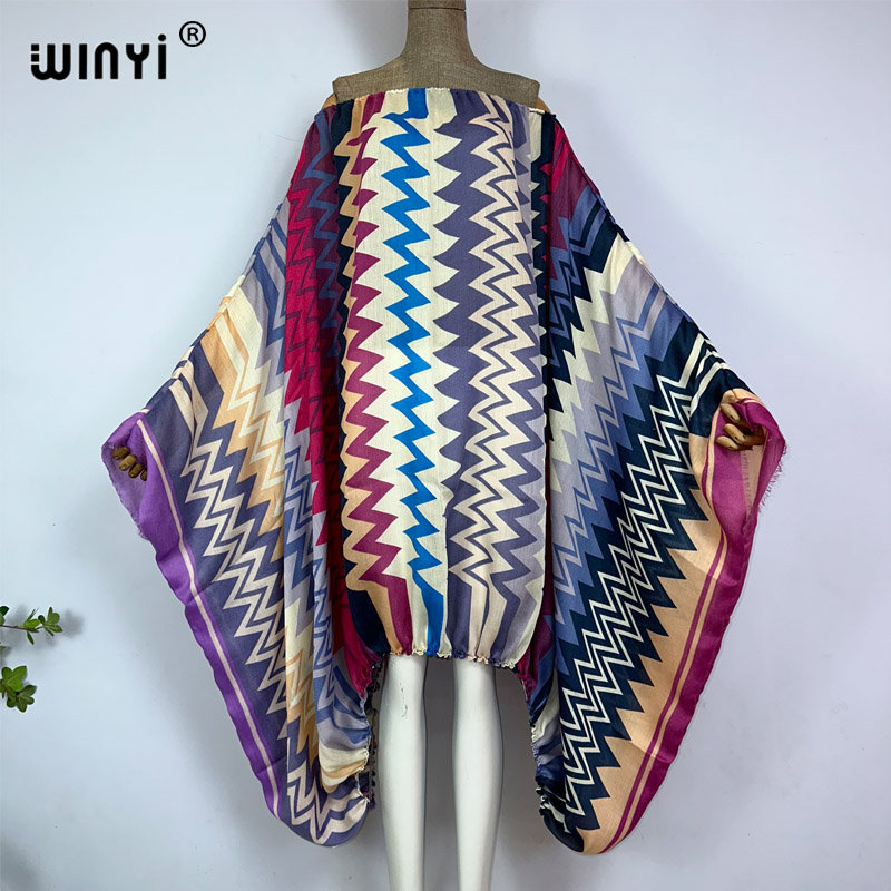 WINYI Vestidos Maxi Femininos  - Boho Summer Beach Maxi Dress avaliação e preço