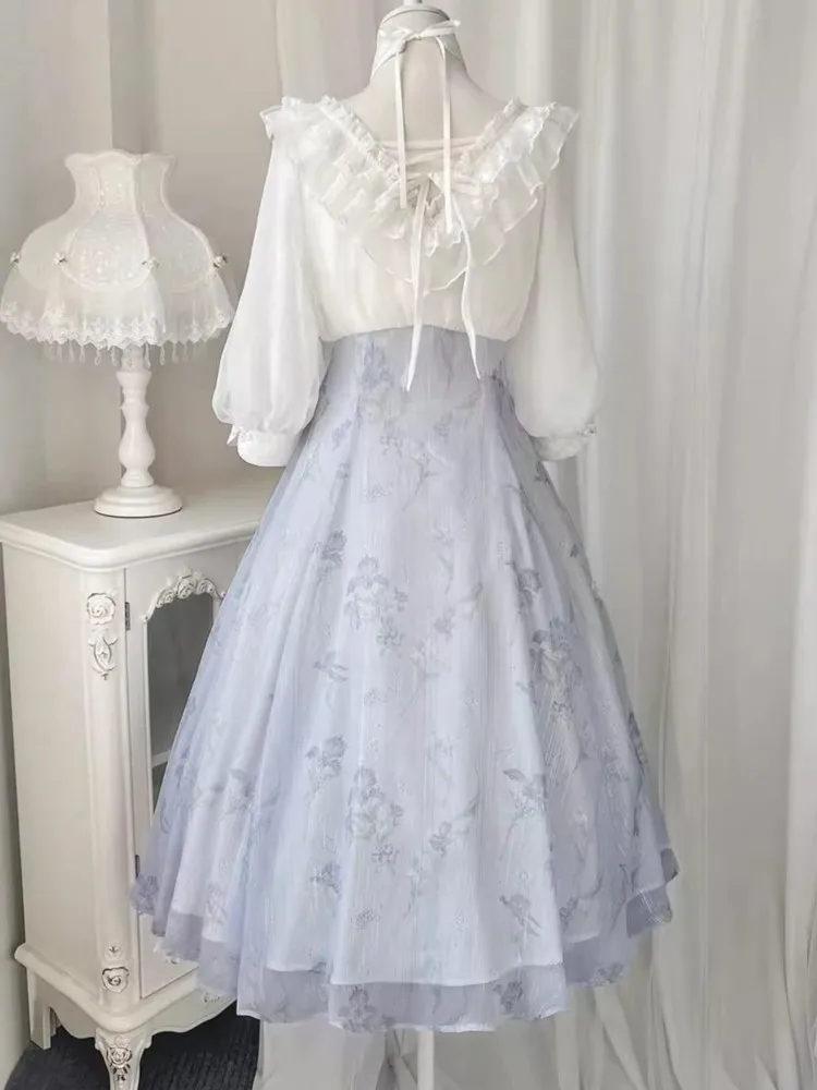 Elelgant feminino verão francê - French Vintage Floral Midi Dress avaliação e preço