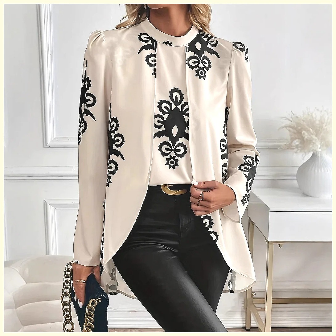 Blusa Feminina de Manga Longa  - Blouses avaliação e preço