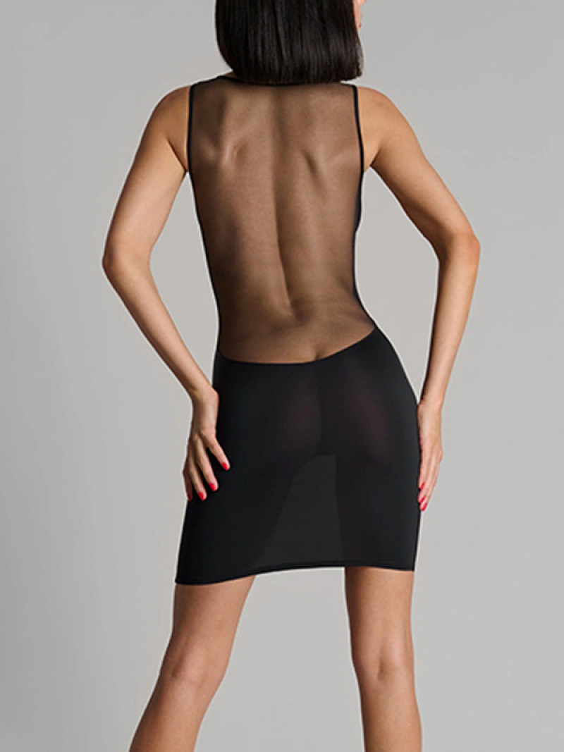 Vestido Bodycon com Inserção d - Sexy Mesh Sheer Bodycon Dress avaliação e preço