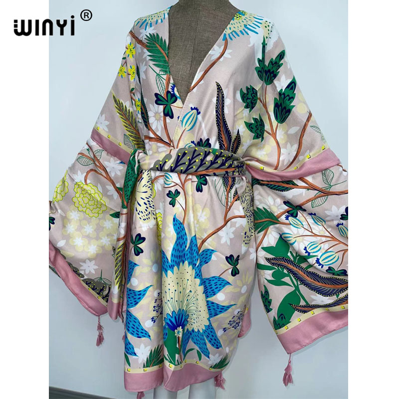 Vestidos de Outono WINYI para  - Boho Summer Beach Maxi Dress avaliação e preço