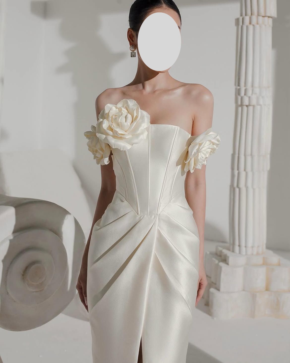 Vestido de Gala Luxuoso e Eleg - Elegant Satin Evening Gown Split avaliação e preço