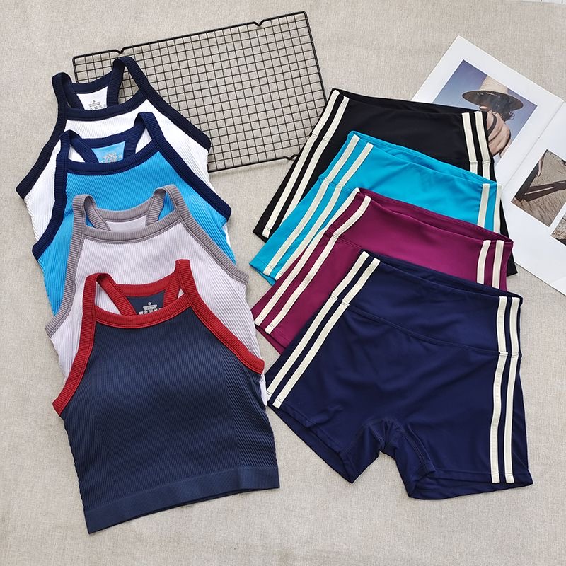 Conjuntos de Treino para Mulhe - Seamless Ribbed Workout Tank Top avaliação e preço