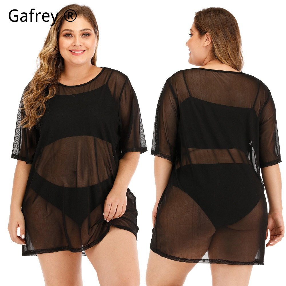 Vestido de Praia Sexy Plus Siz - Sexy Mesh Sheer Bodycon Dress avaliação e preço