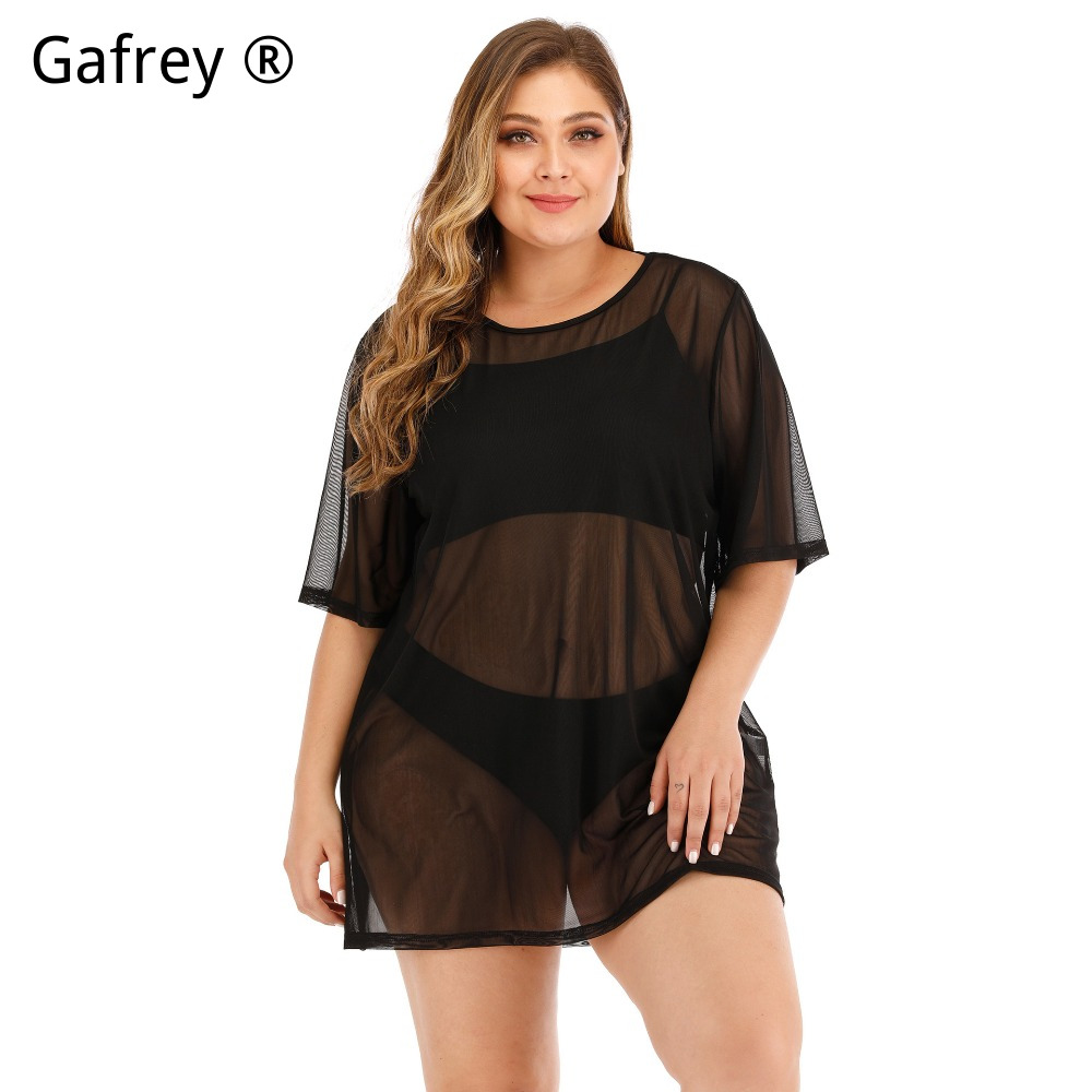 Vestido de Praia Sexy Plus Siz - Sexy Mesh Sheer Bodycon Dress avaliação e preço