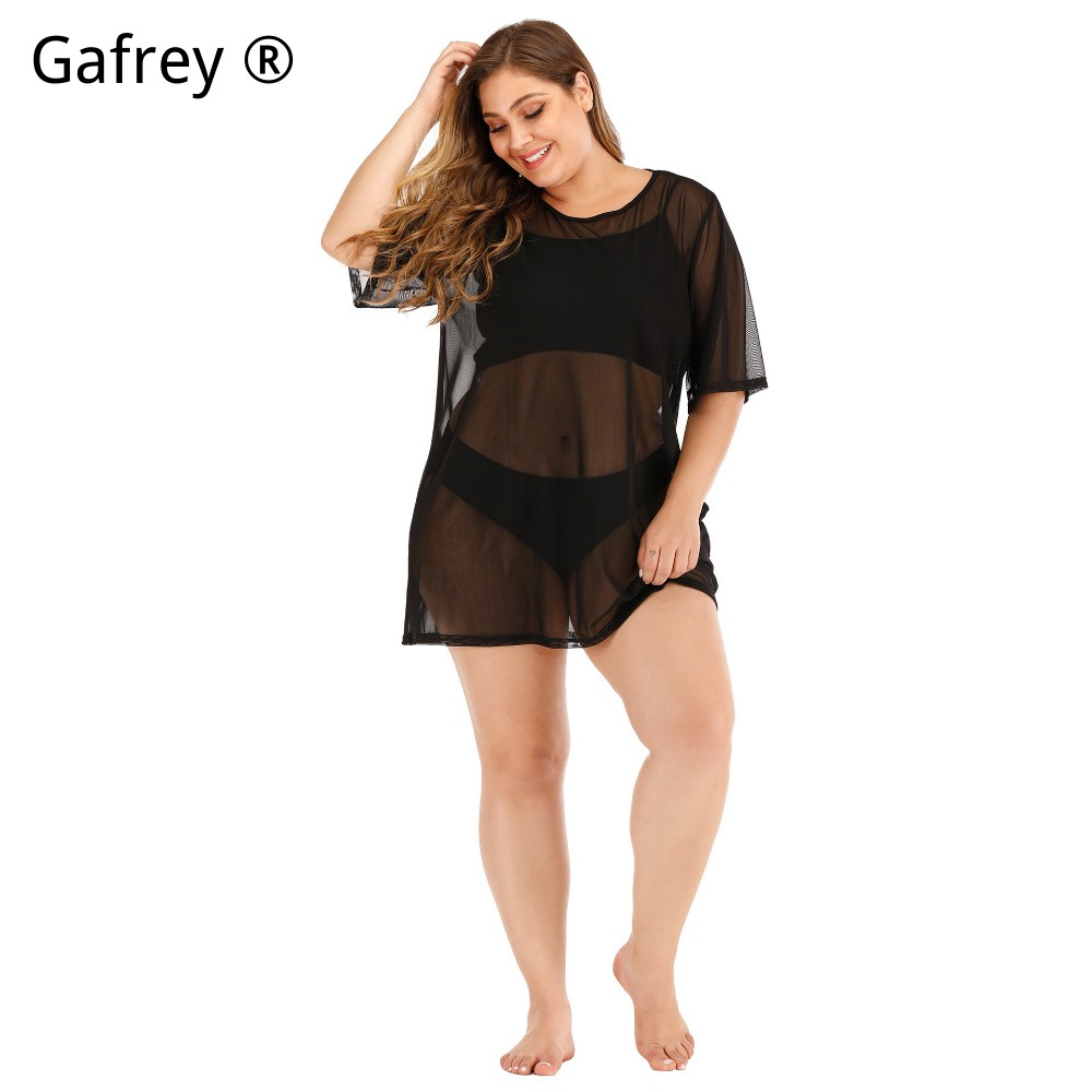 Vestido de Praia Sexy Plus Siz - Sexy Mesh Sheer Bodycon Dress avaliação e preço