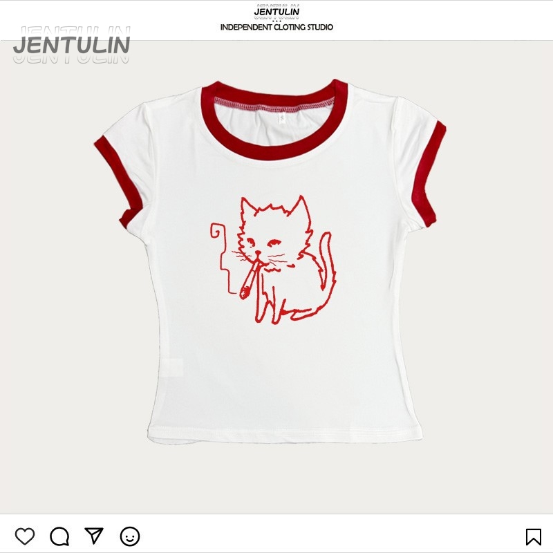 Camiseta Cropped Estilo Corean - Y2K Graphic Baby Tee Crop avaliação e preço