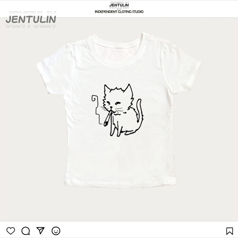 Camiseta Cropped Estilo Corean - Y2K Graphic Baby Tee Crop avaliação e preço