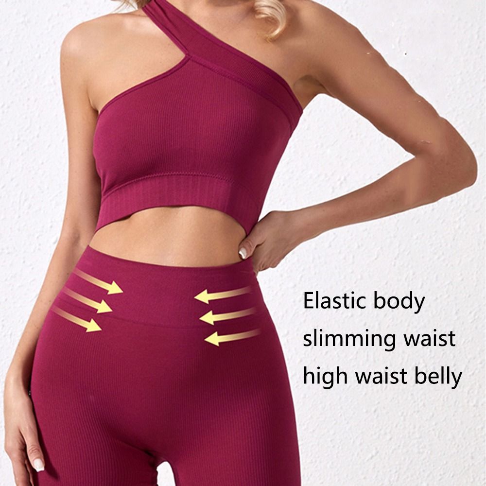 Conjunto de Treino Casual Femi - Seamless Ribbed Workout Tank Top avaliação e preço