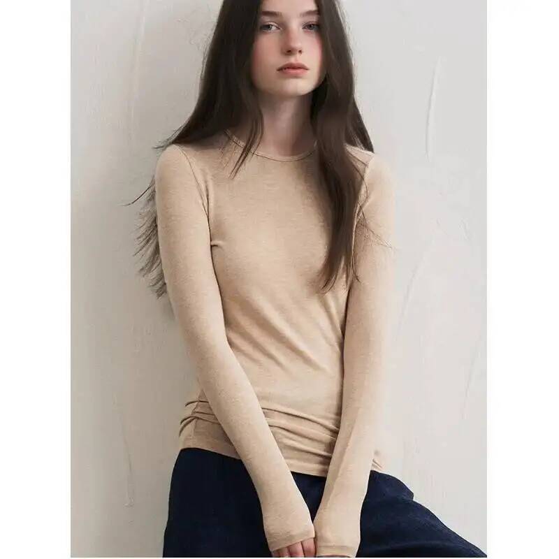 Camiseta Feminina de Manga Lon - Blouses avaliação e preço