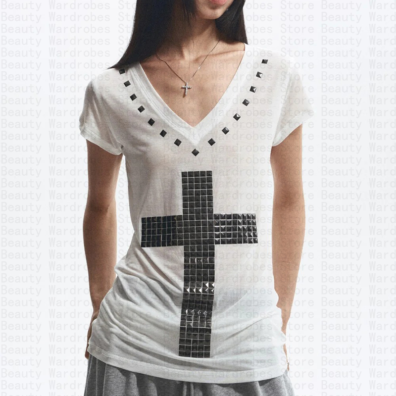 Rock goth único topo y2k colhe - Y2K Graphic Baby Tee Crop avaliação e preço